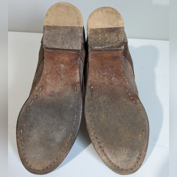 Free People Truemay Distressed Factory Worn Lace Up Short Boots 38 - Picture 13 of 16